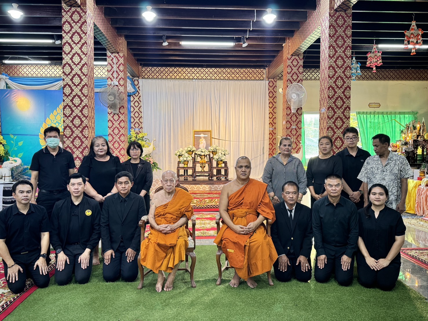 สำนักงานพัฒนาชุมชนอำเภอปากพลีร่วม พิธีบำเพ็ญกุศลสวดพระอภิธรรมเพื่ออุทิศถวายพระกุศลแด่ สมเด็จพระเจ้าลูกเธอ เจ้าฟ้าพัชรกิติยาภา นเรนทิราเทพยวดี กรมหลวงราชสาริณีสิริพัชร มหาวัชรราชธิดา 